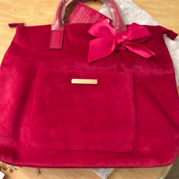 Juice Couture Backpack bag suede material New - Picture 3 of 5